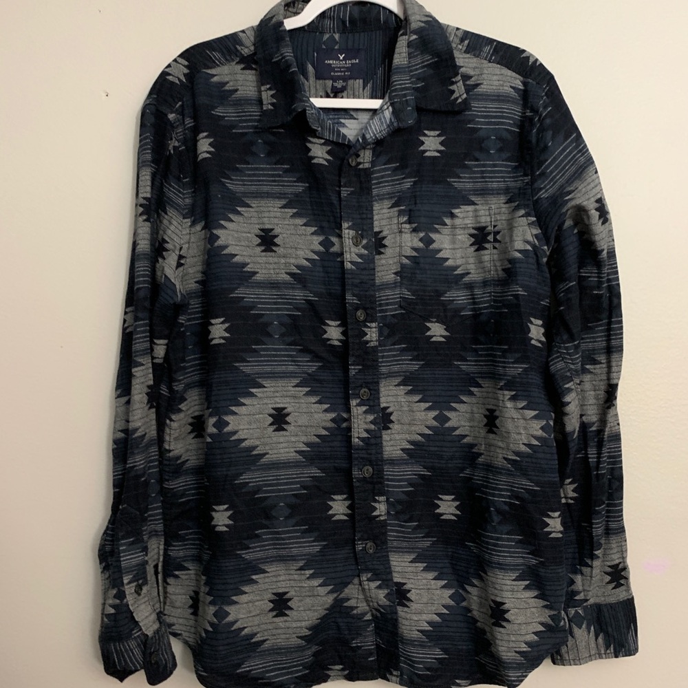 Men’s American Eagle Button Down Aztec Shirt